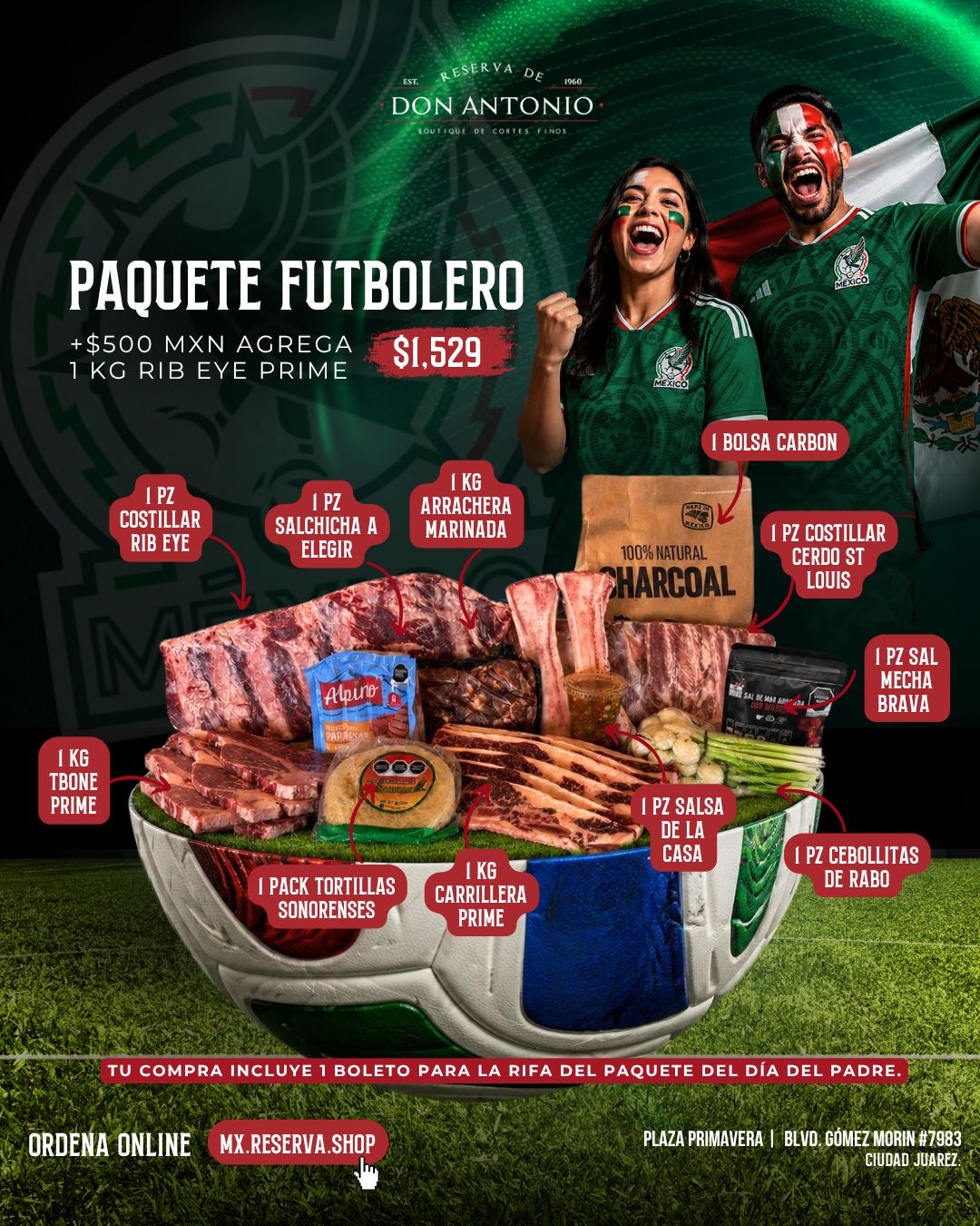 Paquete Futbolero - Reserva de Don Antonio