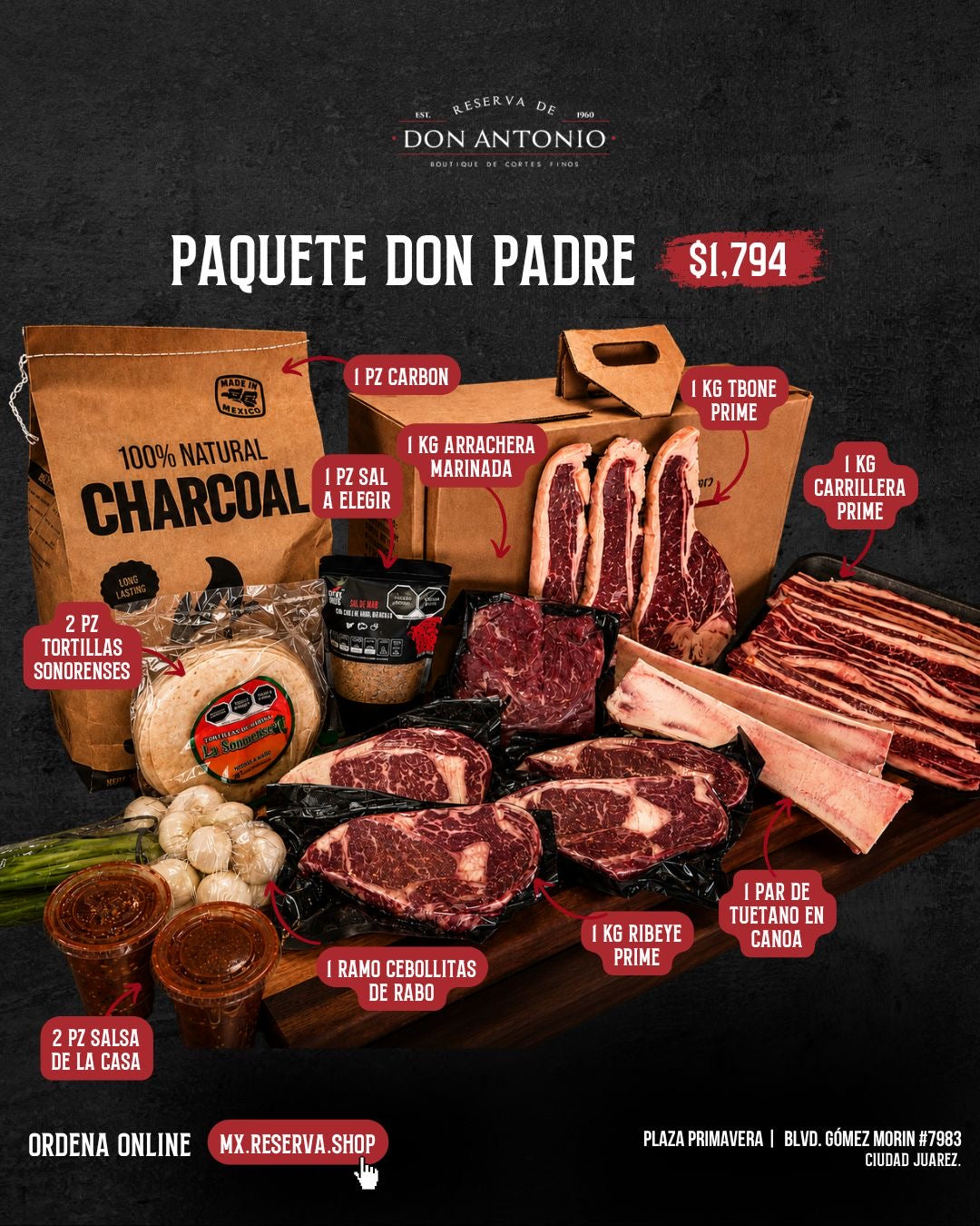 Paquete Don Padre - Reserva de Don Antonio
